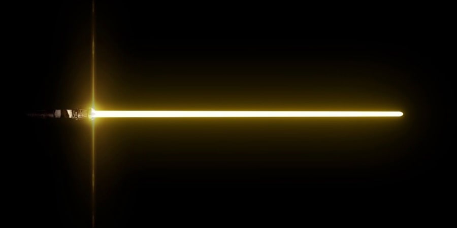 sabre laser jaune